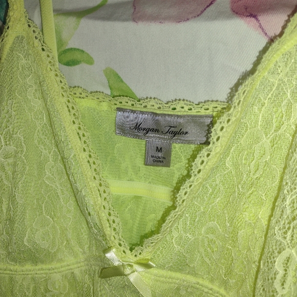 Morgan Taylor Women's bright yellow lingerie M - Picture 3 of 5